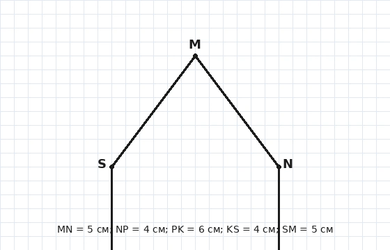 Пятиугольник MNPKS