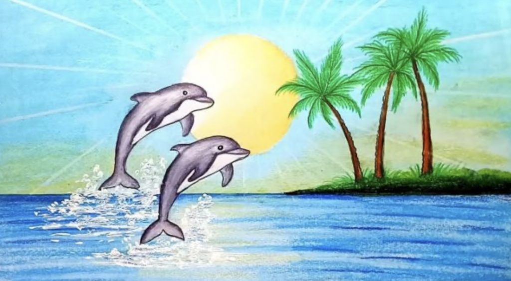 Как я представляю себе Чёрное море и его берега 2: дельфины (афалины)